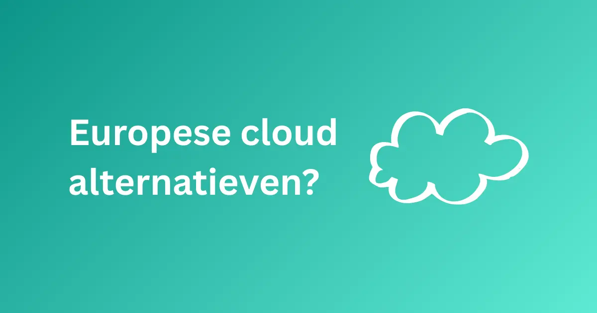 Featured image voor blogpost over Europese alternatieven voor Drive en Dropbox, zoals Jottacloud, Filen en Proton.