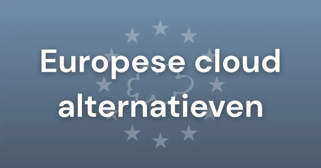 Featured image voor blogpost over Europese alternatieven voor Drive en Dropbox, zoals Jottacloud, Filen en Proton.