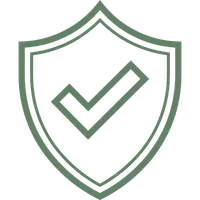 online-veiligheid Online veiligheid - icoon van een schild met een check teken erin.